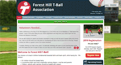 Desktop Screenshot of foresthilltball.com